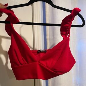 SHEIN Scarlet Ruffle Strap Bralette